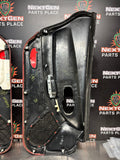 97-04 C5 CORVETTE DOOR PANELS BLACK/ FIRETHORN RED OEM #1425