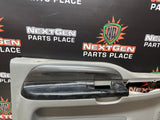 2004 FORD F250 FRONT LH DRIVER DOOR PANEL GREY W/ CARBON FIBER OEM #944