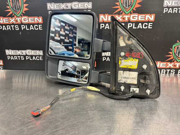 2008 FORD F250 LH DRIVER MIRROR MEMORY POWER FOLD TELESCOPIC OEM #1033