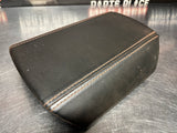 2010 CAMARO LEATHER CENTER CONSOLE LID W ORANGE STITCH OEM #3910