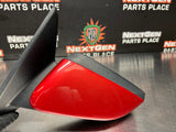 2012 FORD MUSTANG GT LH DRIVER SIDE VIEW MIRROR CANDY RED OEM #928