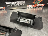 08-09 PONTIAC G8 SUN VISORS SET LH RH DRIVER PASSENGER OEM #1036