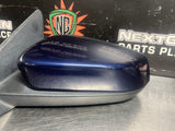 10-14 FORD MUSTANG GT LH DRIVER SIDE VIEW MIRROR KONA BLUE OEM #1581
