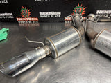 11-14 FORD MUSTANG GT ROUSH AXLE BACK ROUND TIPS EXHAUST OEM #1588
