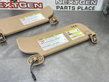 2012 FORD F350 KING RANCH SUN VISOR SET TAN OEM #471