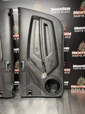 2011 FORD MUSTANG GT BLACK INTERIOR DOOR PANELS BLUE STITCH OEM #793