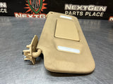 2014 GMC SIERRA 2500HD TAN SUN VISORS OEM #1202