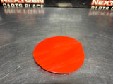 2016 FORD MUSTANG GT FUEL DOOR GAS LID TANK COVER ORANGE OEM #1478