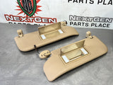 2012 FORD F350 KING RANCH SUN VISOR SET TAN OEM #471