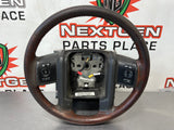 2011 FORD F250 KING RANCH LEATHER STEERING WHEEL OEM #505