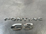 08-09 PONTIAC G8 GT TRUNK EMBLEMS OEM #555