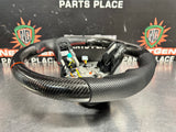 2019 FORD MUSTANG GT CARBON FIBER STEERING WHEEL WITH OEM PADDLES #1362
