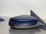 10-14 FORD MUSTANG GT RH PASSENGER SIDE VIEW MIRROR KONA BLUE OEM #1493