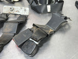 2012 FORD F250 BLACK REAR SEAT BELTS RH LH W MIDDLE BELT OEM #370