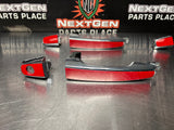 2009 PONTIAC G8 RED / CHROME LH RH SIDE EXTERIOR DOOR HANDLES FRONT & REAR #948