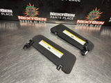 08-09 PONTIAC G8 SUN VISORS SET LH RH DRIVER PASSENGER OEM #1036