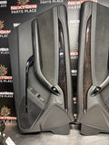 2012 CADILLAC CTS-V COUPE INTERIOR LH RH FRONT DOOR PANELS BLACK/WOODGRAIN OEM #1592