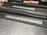 2011 FORD MUSTANG GT LH AND RH ILLUMINATED DOOR SILL TRIM SET OEM #1231