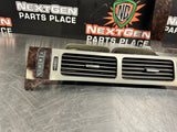 2011 GMC SIERRA CENTER DASH RADIO AIR VENTS WOOD TRIM BEZEL OEM #889