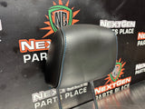 10-14 FORD MUSTANG GT FRONT RH/LH HEADREST LEATHER W BLUE STITCH OEM #996