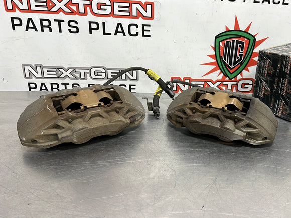 2017 FORD MUSTANG GT LF RF 4 PISTON BRAKE CALIPERS GREY OEM #347