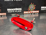 04 PONTIAC GTO DRIVER SIDE LH EXTERIOR DOOR HANDLE TORRID RED OEM #1438