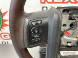 2011 FORD F250 KING RANCH LEATHER STEERING WHEEL OEM #505