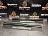 2011 FORD MUSTANG GT LH AND RH ILLUMINATED DOOR SILL TRIM SET OEM #996