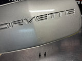 97- 04 C5 CORVETTE FRONT LICENSE PLATE COVER PEWTER OEM 10256977 #1150