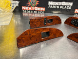 2011 GMC SIERRA 2500HD CREW CAB WOOD FRONT AND REAR POWER WINDOW SWITCHES #1047
