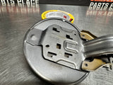 2013 FORD MUSTANG GT FUEL DOOR GAS LID TANK COVER MAGNETIC METALLIC GRAY OEM 990