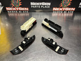 2011 GMC SIERRA 2500HD CREW CAB WOOD FRONT AND REAR POWER WINDOW SWITCHES #1047