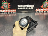 2004 PONTIAC GTO 6 SPEED MANUAL SHIFTER KNOB W BOOT AND TRIM RED STITCH OEM #1438