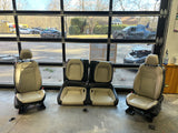 2015 FORD MUSTANG GT LEATHER SEATS  FRONT AND REAR SET  (BEIGE AND BLACK) OEM #401