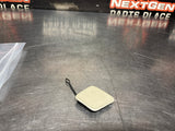 2011 CADILLAC CTS-V COUPE FRONT BUMPER TOW HOOK COVER WHITE DIAMOND OEM #1305