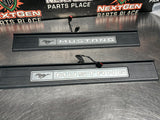 2015 FORD MUSTANG GT LH AND RH ILLUMINATED DOOR SILL TRIM SET OEM #1615