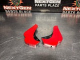 04-06 PONTIAC GTO TORRID RED ROCKER PANEL END CAPS PAIR OEM #1438