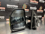 2019 FORD F350 LH DRIVER SIDE POWER FOLD w/ BLINDSPOT MIRROR OEM #4071