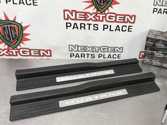 10-14 FORD MUSTANG GT LH AND RH DOOR SILL TRIM SET  OEM #282