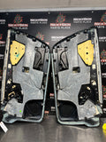 2012 CADILLAC CTS-V COUPE INTERIOR LH RH FRONT DOOR PANELS BLACK/WOODGRAIN OEM #1592