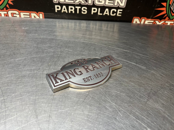 2015 FORD F250 KING RANCH TAILGATE EMBLEM OEM #1144