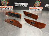 2012 CHEVY SILVERADO CREW CAB WOOD LH RH RR LR POWER WINDOW SWITCHES OEM #736