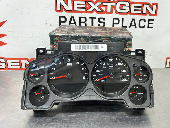 2008 GMC SIERRA 2500HD INSTRUMENT CLUSTER WITH BEZEL 25861660 #377