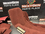 97-04 C5 CORVETTE CARGO TRUNK REAR LH CARPET FIRETHORN RED 10403333 #1425