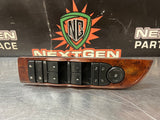 2014 CHEVY SILVERADO CREW CAB WOOD LH POWER WINDOW MASTER SWITCH OEM #1278