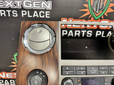 2012 FORD F250 F350 RADIO BEZEL CLIMATE CONTROL LOADED WOOD TRIM #916