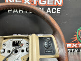 2008 FORD F250 KING RANCH STEERING WHEEL OEM #861
