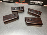 2008 FORD F350 LH & RH FRONT AND REAR DOOR WOODGRAIN WINDOW SWITCH SET OEM #1003