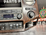 2012 FORD F250 F350 RADIO BEZEL CLIMATE CONTROL LOADED WOOD TRIM #916