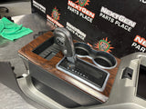 2011 F150 CENTER CONSOLE W SHIFTER WOOD GRAIN OEM #1350